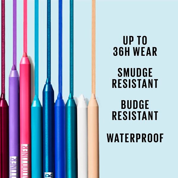 Maybelline New York Tattoo Liner 900 Deep Onyx Automatic Gel Pencil