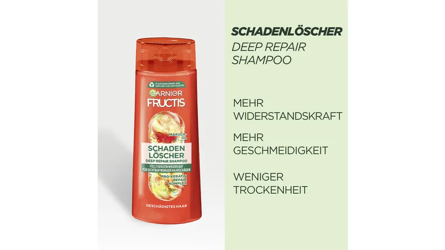 Garnier Fructis Shampoo Schadenlöscher für stark geschädigtes Haar 300 ml
