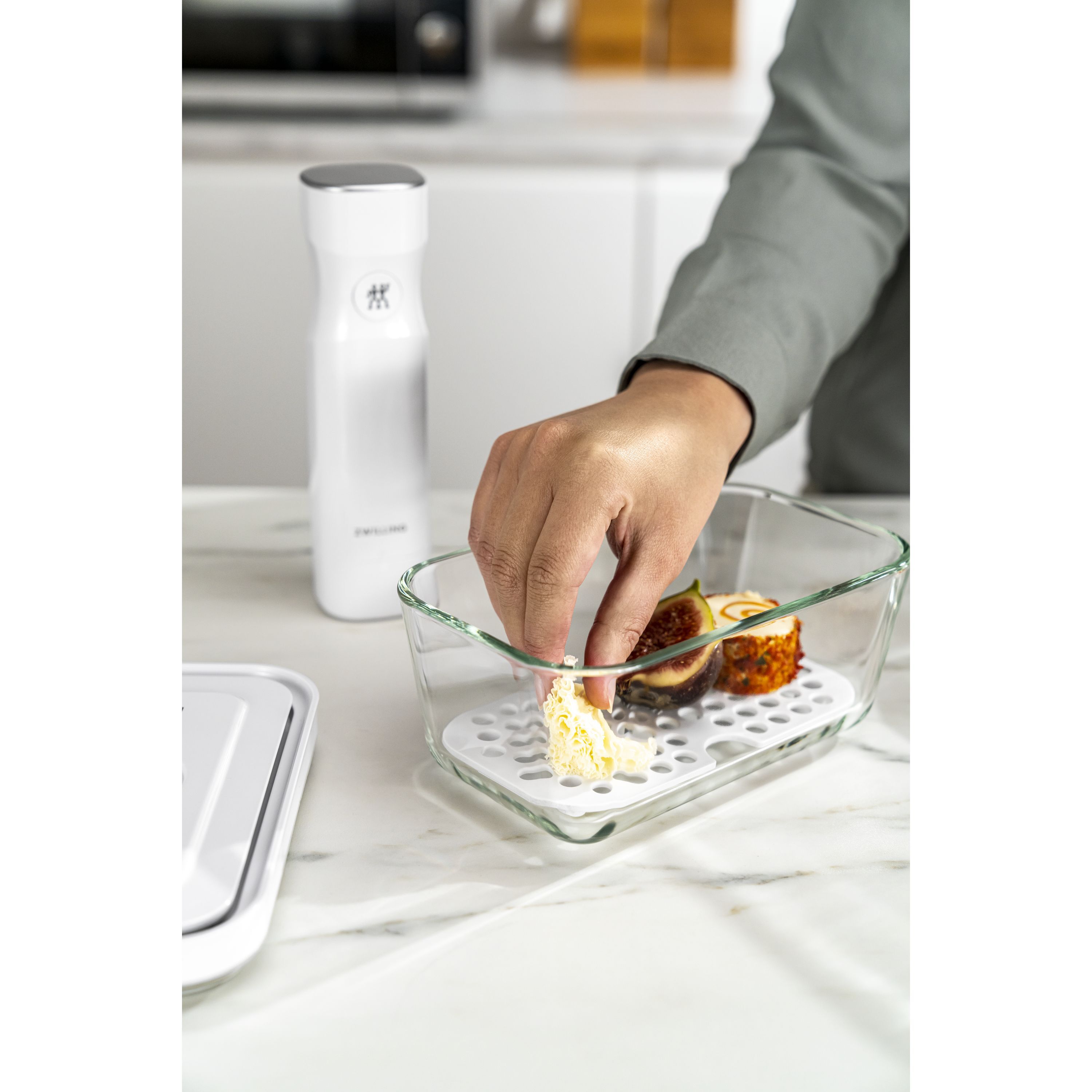 Vakuum Zubehörset Abtropfgitter für Glasboxen, M/L / 2-tlg