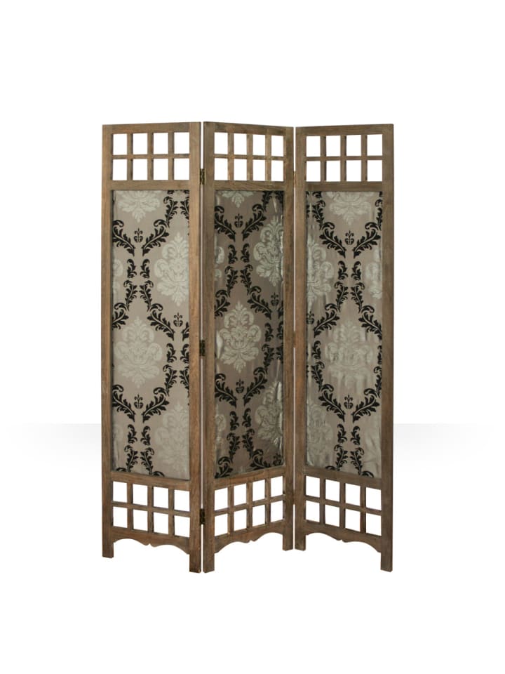 Homestyle4u 3-tlg. Paravent in Braun 120x170 günstig kaufen onesize