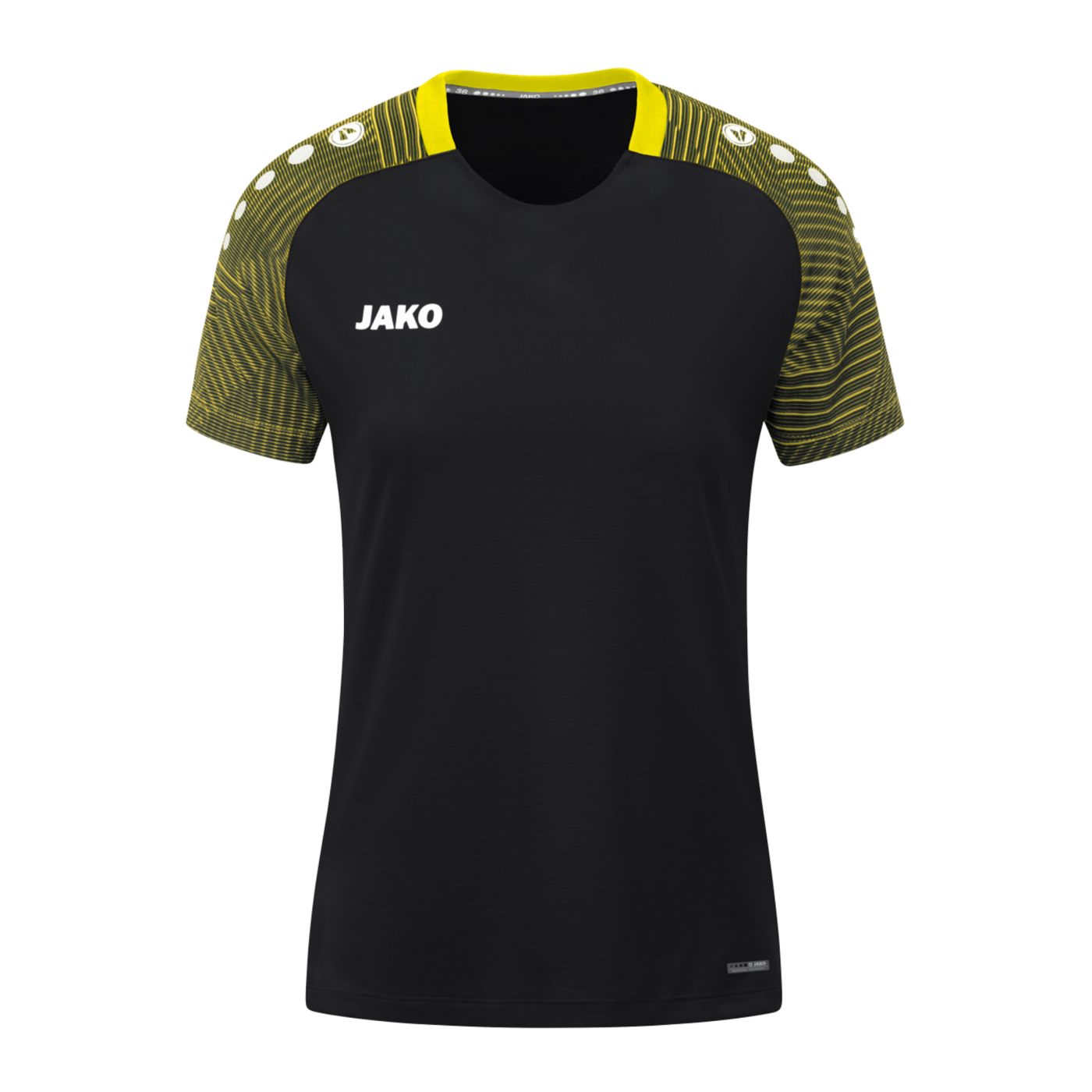 JAKO Performance T-Shirt Damen Schwarz Gelb F808