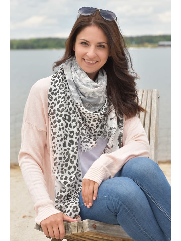 styleBREAKER Halstuch in Hellbraun-Oliv-Gelb günstig kaufen onesize