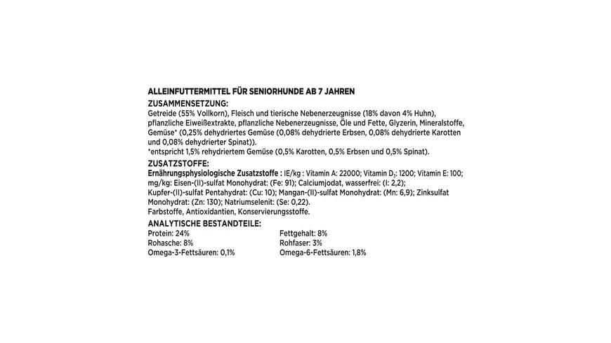 PURINA BENEFUL Gleuckliche Jahre 7+ mit Huhn & Gartengemüse 2,8 kg 2.8 kg