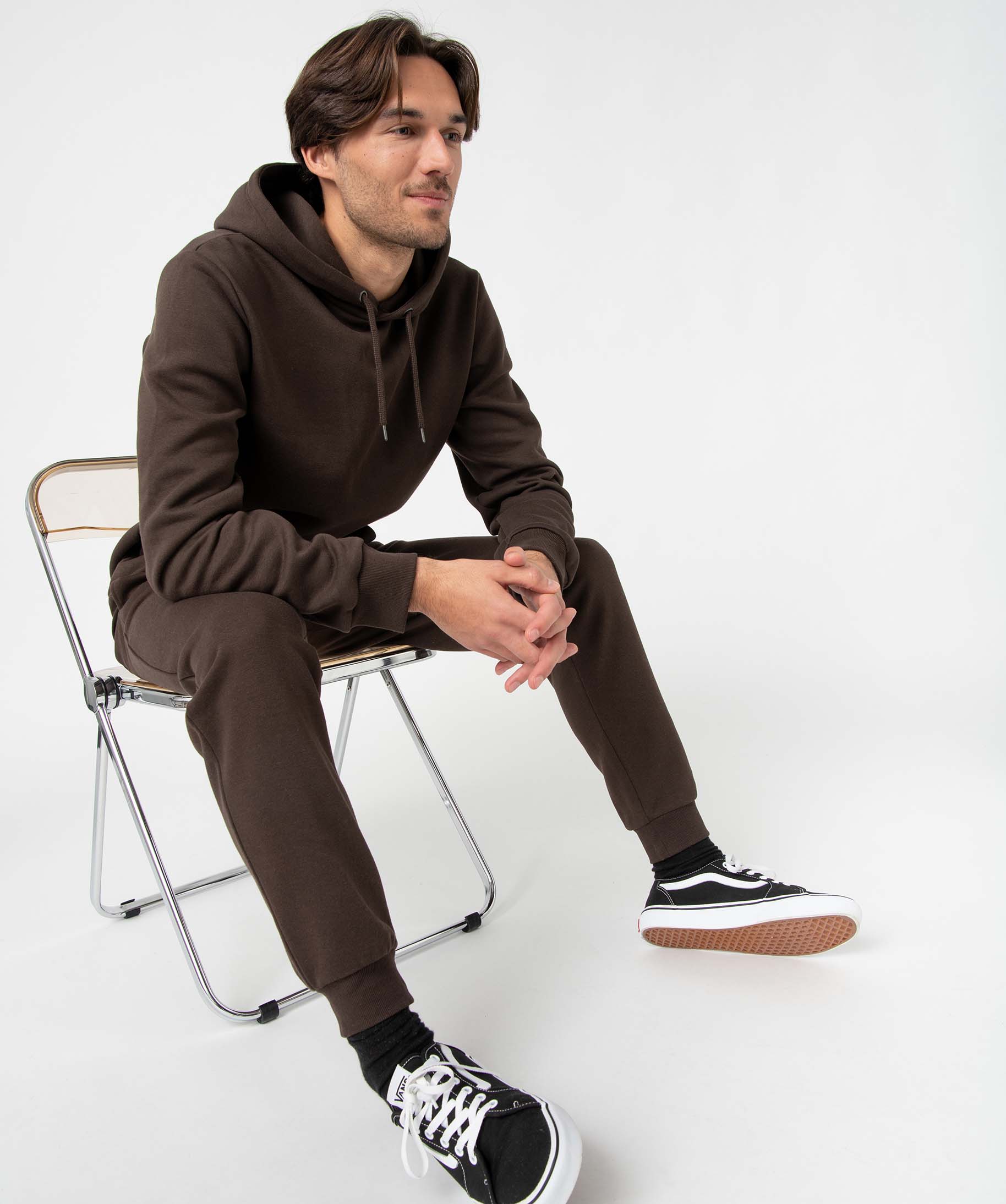 Pantalon de jogging homme molletonné marron | GEMO