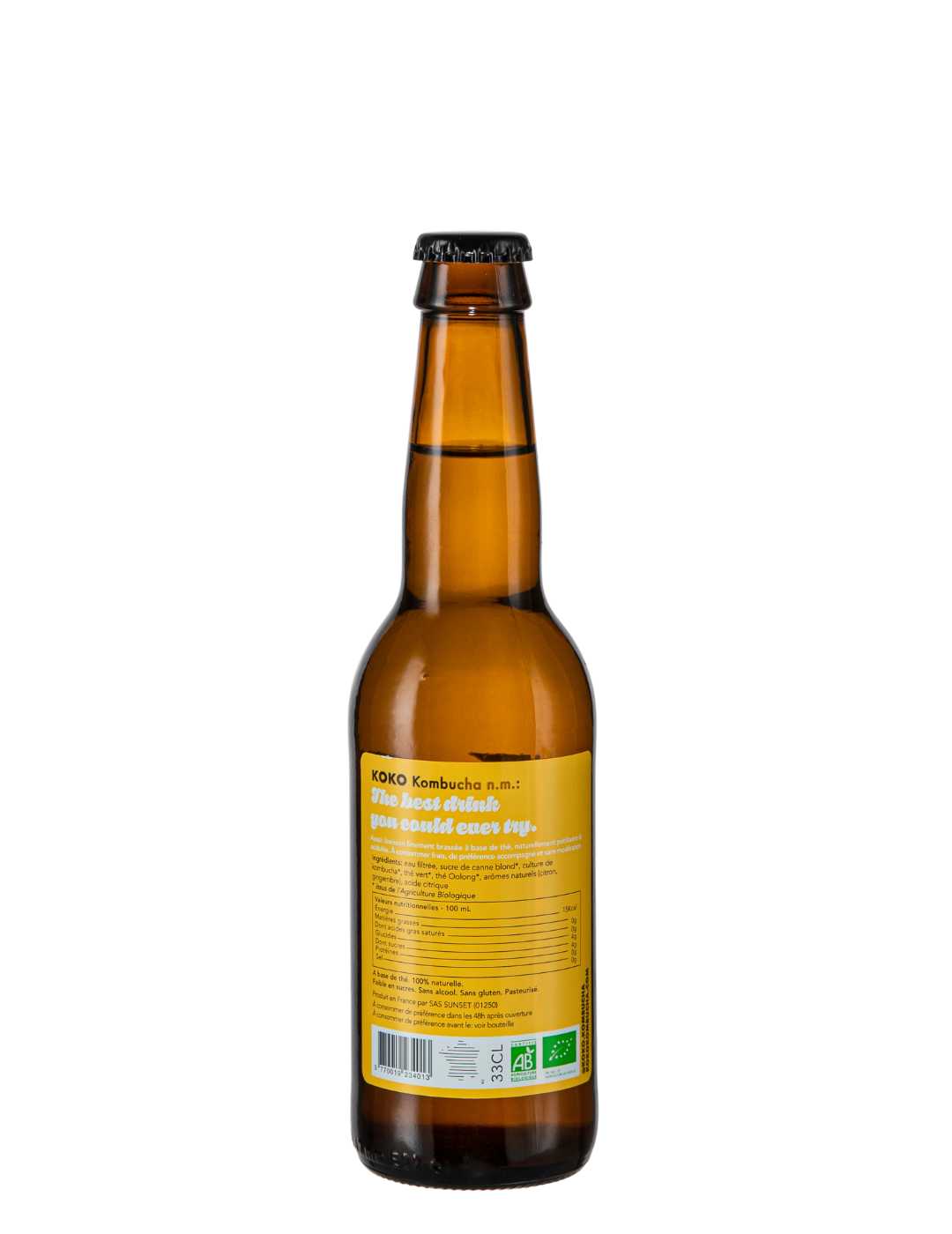 Koko Kombucha : Gingembre Citron - Gueule de joie 0° |  33 cl