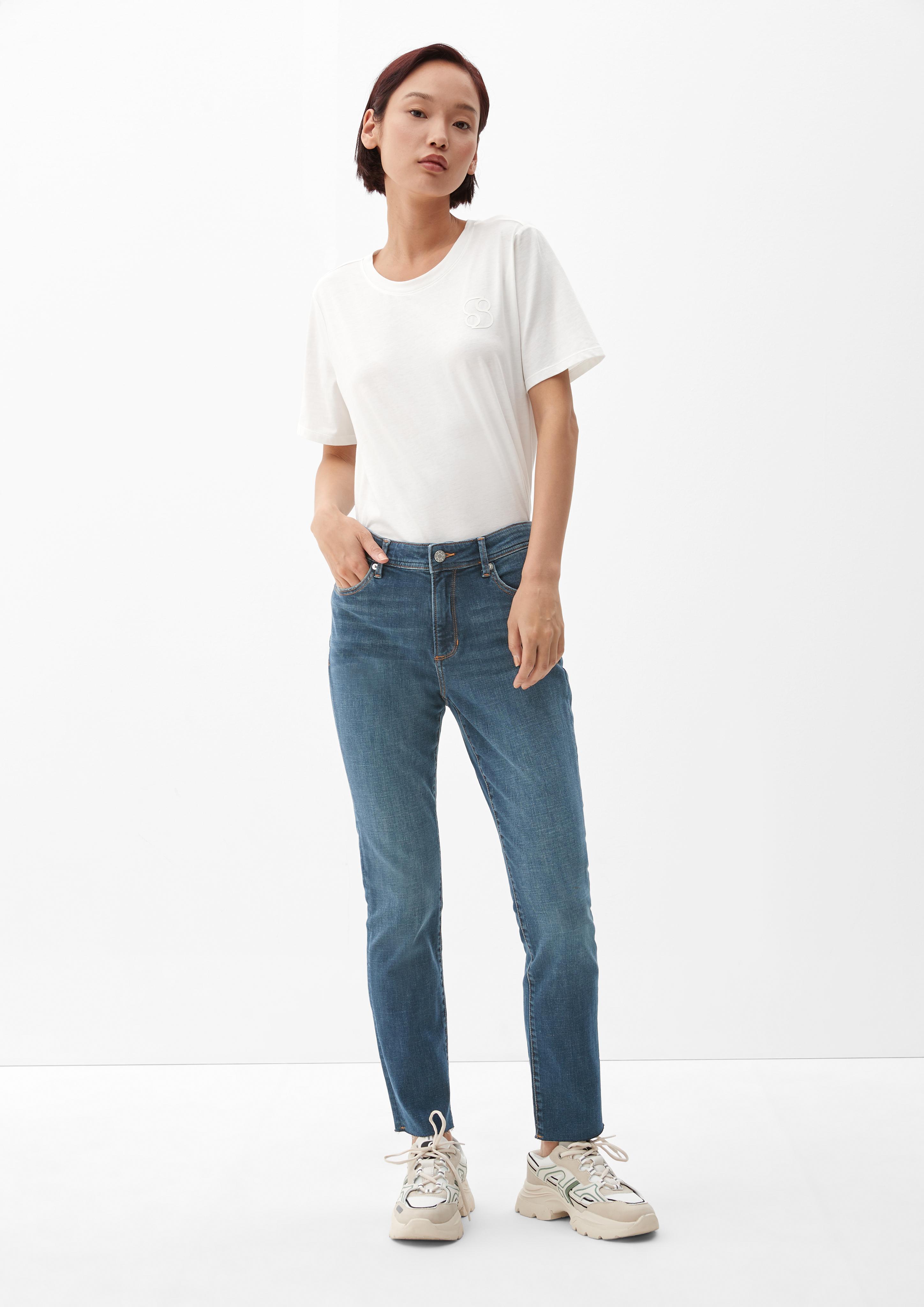 Cropped-Jeans Betsy / Slim Fit / Mid Rise / Straight Leg  EME  2122733-57Z5