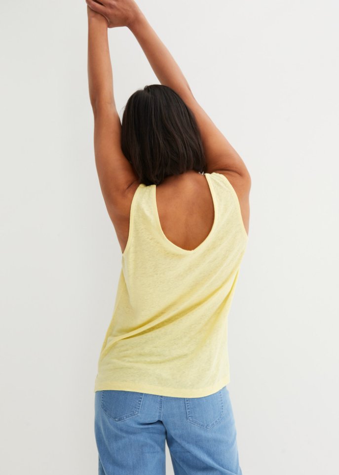 Leinen-Tanktop