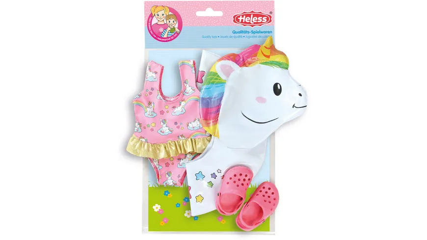 Heless - Schwimmset Einhorn Henri, Gr. 35-45 cm