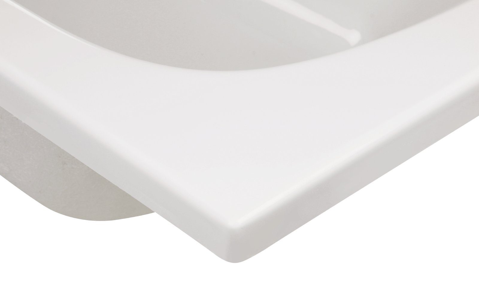 aquaSu Badewanne meLeo, (1-tlg), Weiß, 180 x 80 cm, Acryl, Rechteckbadewanne, 827126