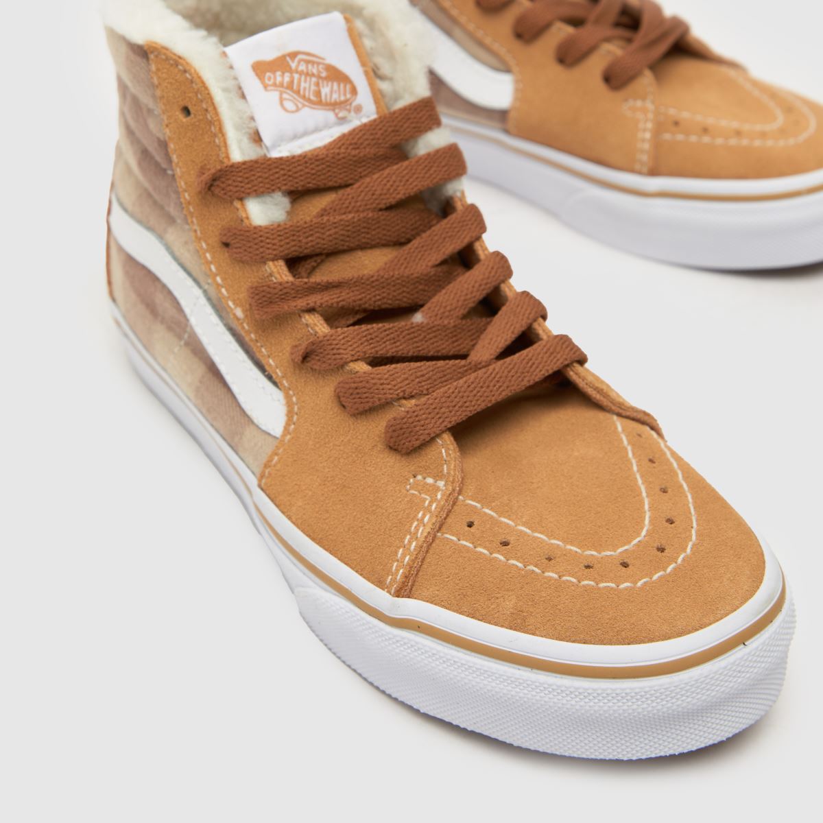 Vans bézs és barna sk8-hi junior tornacipő