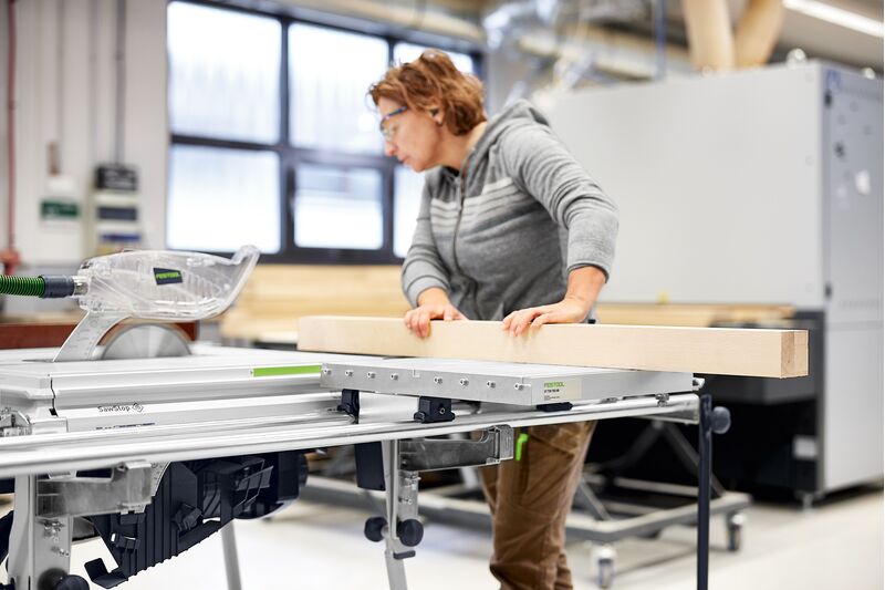 Sierra circular de mesa Festool 578108 TKS 80 EBS ST 840-Set de 254 mm con protección SawStop.