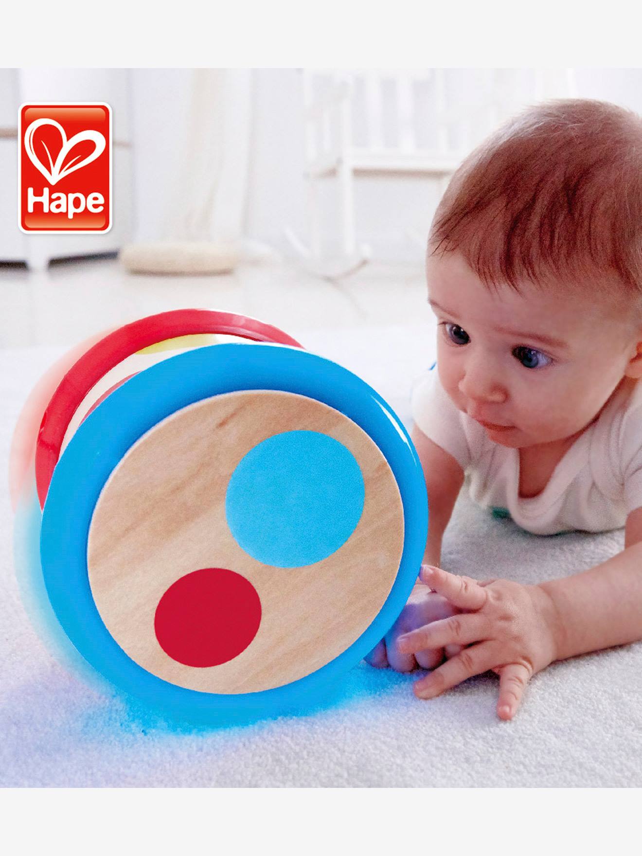 Tambour pour bébé HAPE rouge