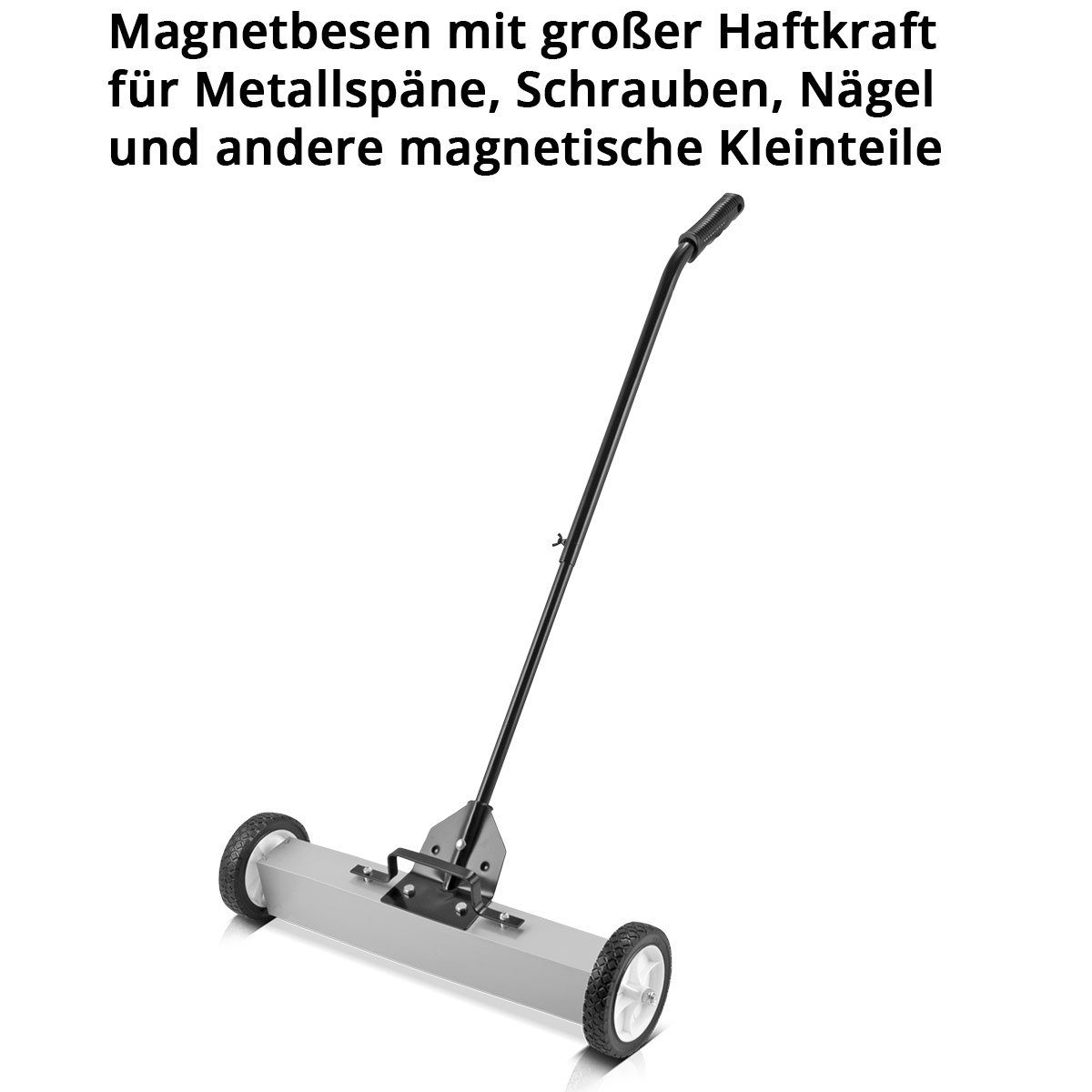 STAHLWERK Handkehrmaschine Magnet-Bodenkehrer MBK-24 ST mit 610 mm Breite, 61 cm Arbeitsbreite, (Packung, 1-St)