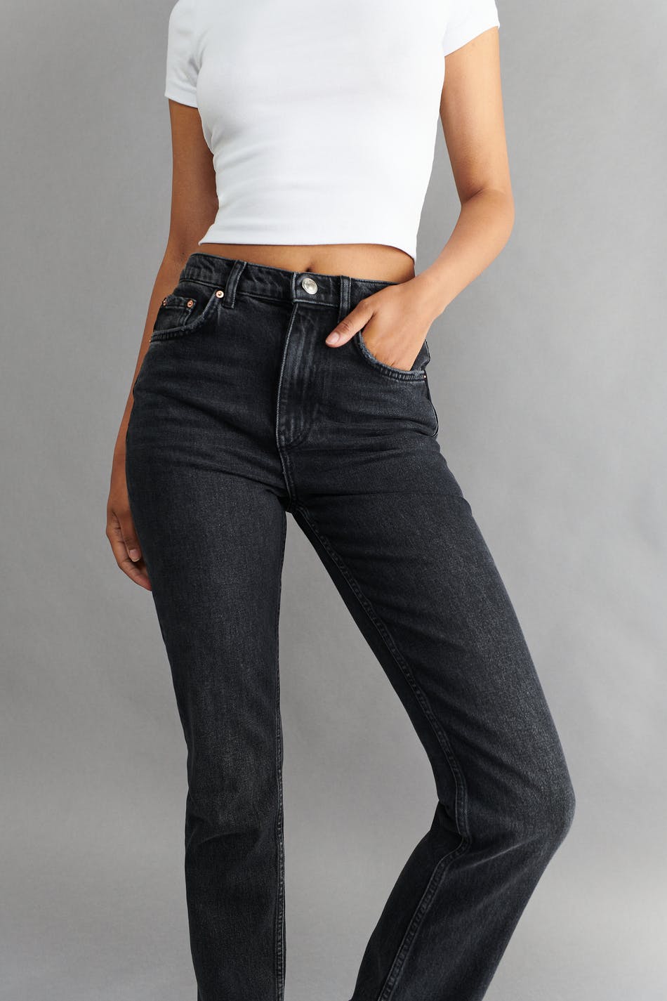 Straight slim jeans