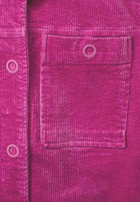 CECIL Cordjacke mit Hemdkragen