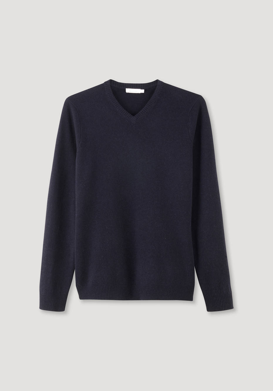 V-Pullover aus Schurwolle mit Kaschmir