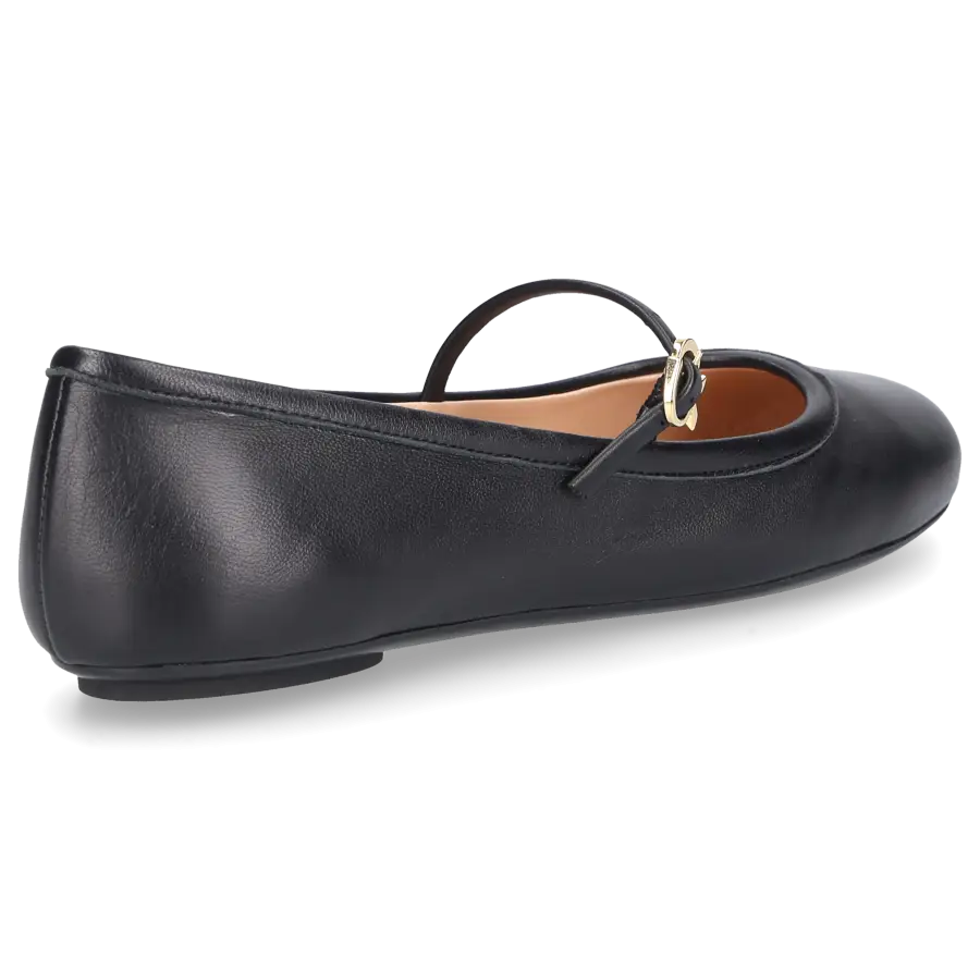Gianvito Rossi - Riemchenballerinas CARLA Nappaleder - schwarz