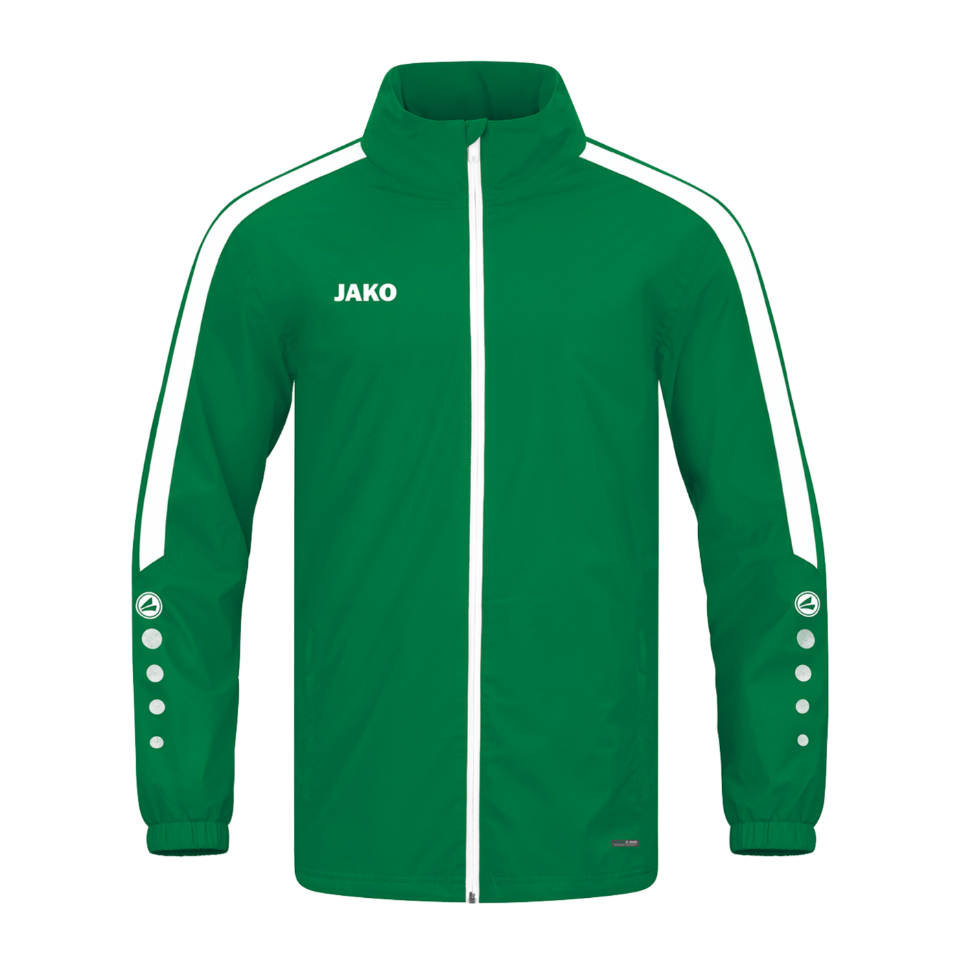 JAKO Power Allwetterjacke Grün Weiss F200