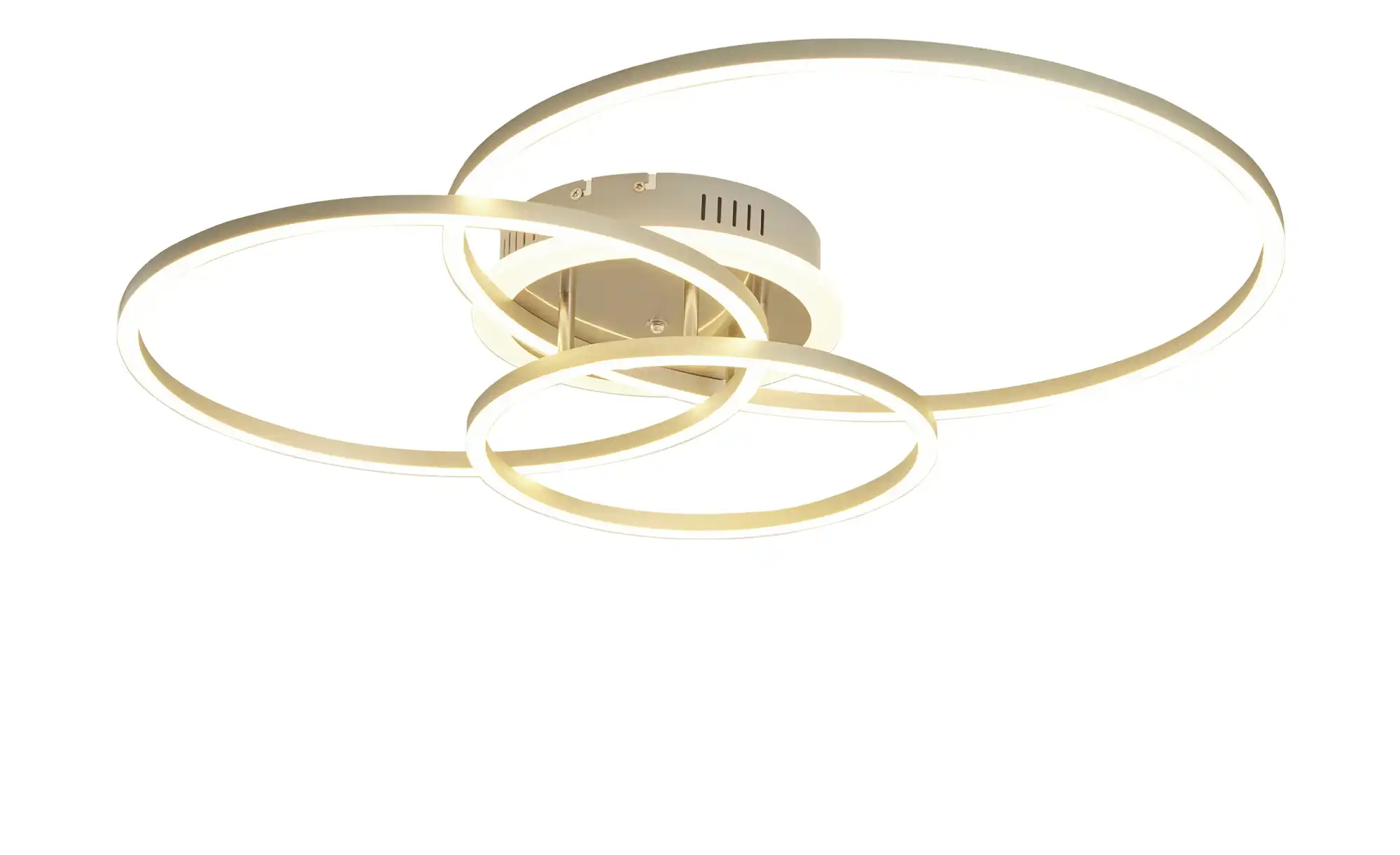 Meisterleuchten LED-Deckenleuchte, 3 Ringe, alufarben