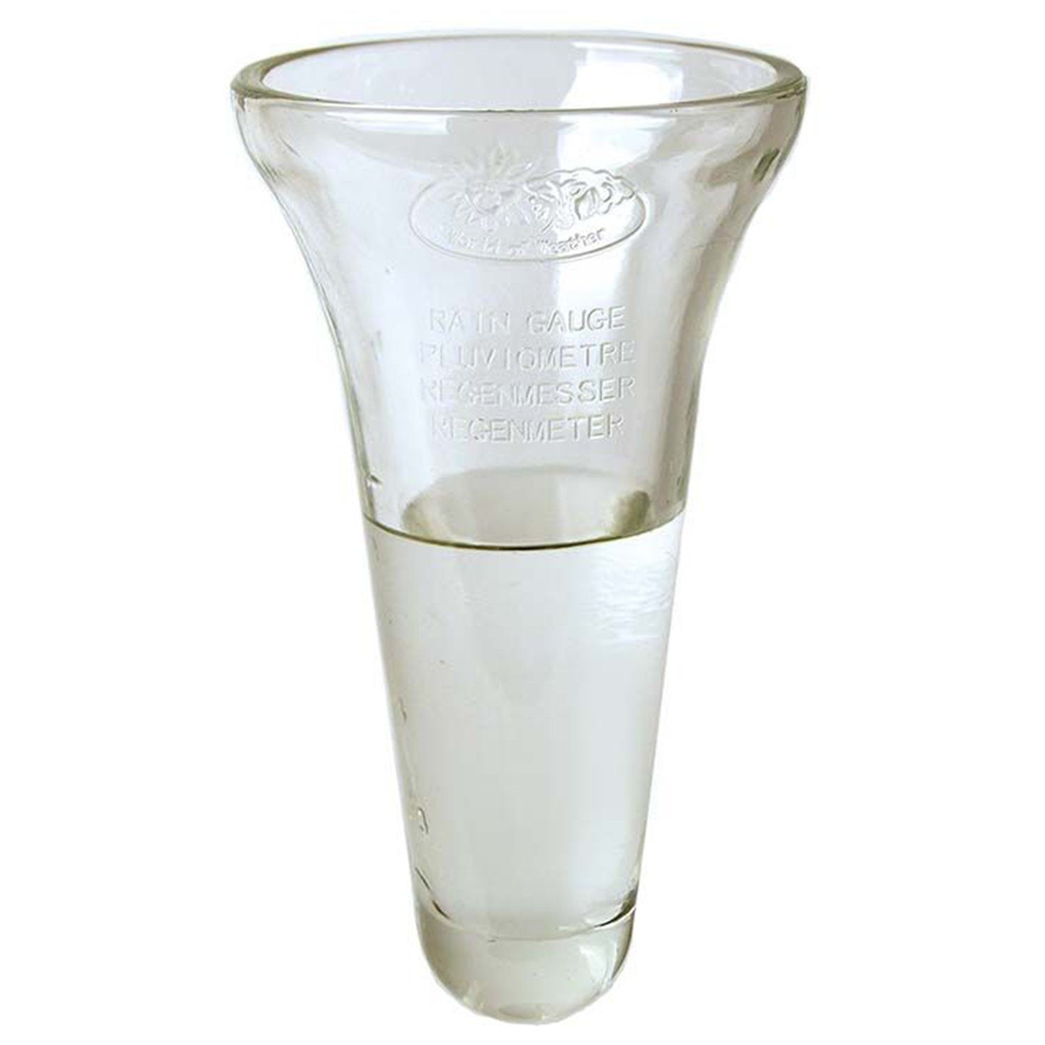 Esschert Design BV Regenmesser mit Bodenstecker, Zink, LxBxH 12 x 12 x 133,5 cm Regenmesser (verzinkter Bodenmesser)