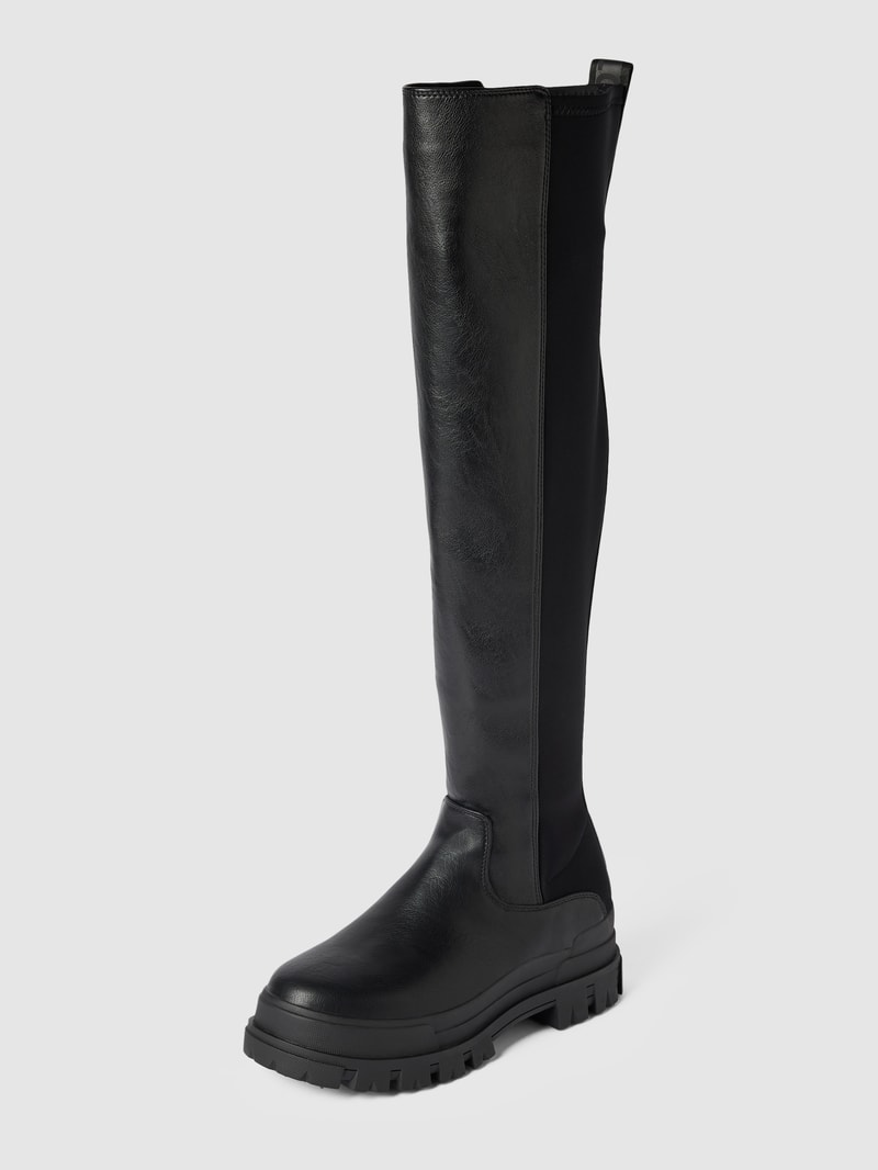 Stiefel mit elastischen Einsätzen in schwarz