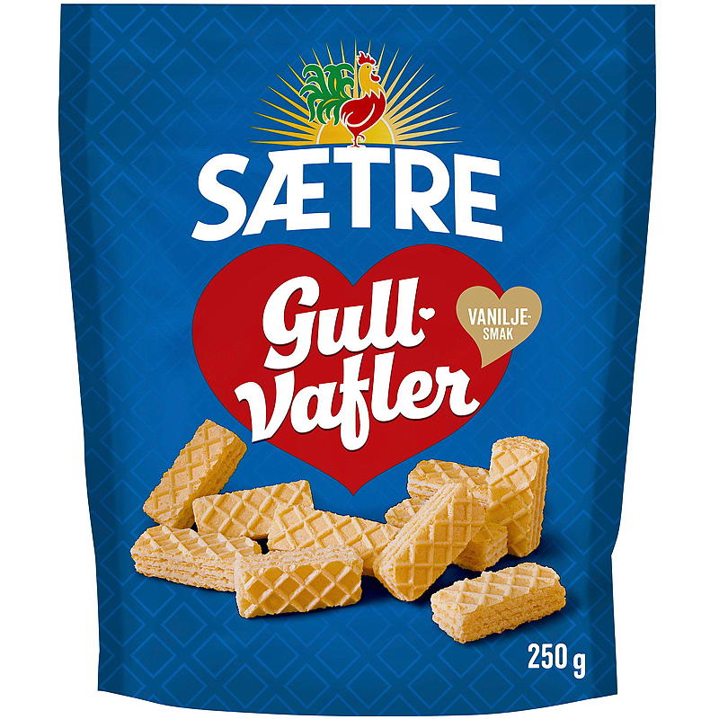 Sætre Gullvafler 250 g, vanilje
