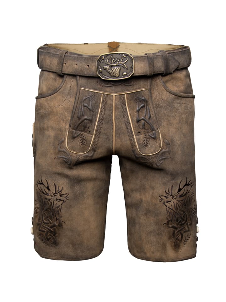 Spieth & Wensky Lederhose Nercel in braun günstig kaufen