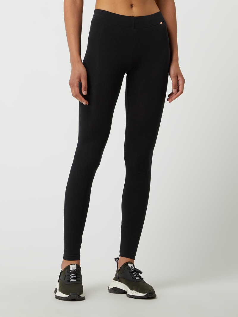 Leggings mit Stretch-Anteil in schwarz