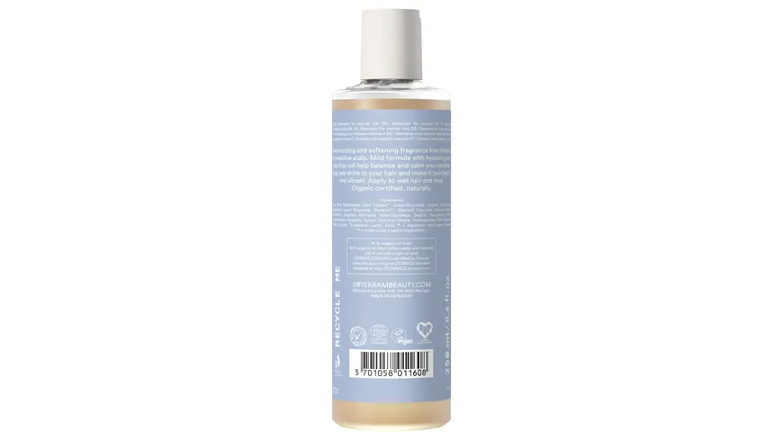 URTEKRAM Sensitive Scalp Shampoo Fragrance Free 250 ml