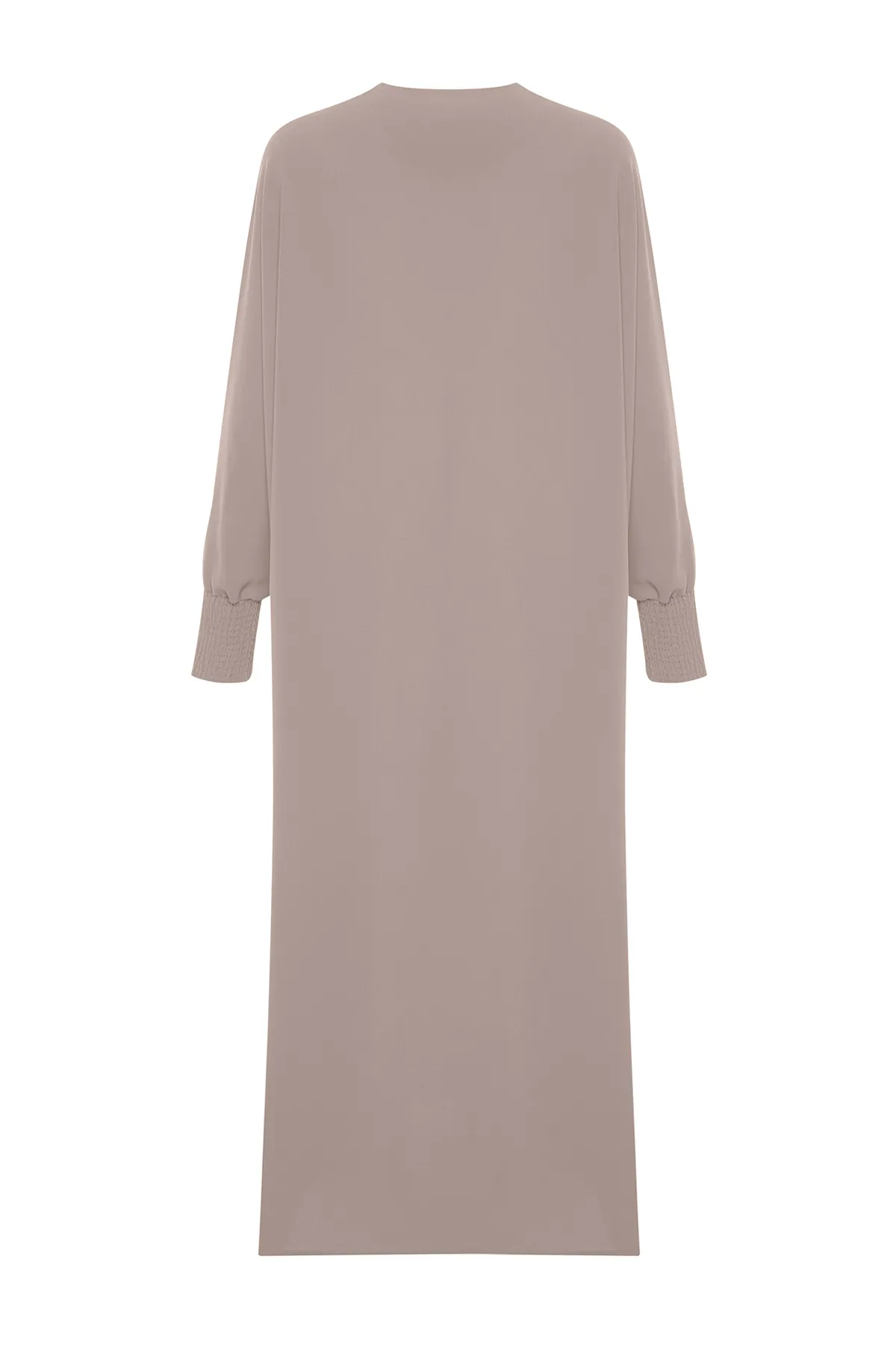 Trendyol Modest  Beige gewebte Mütze mit breiter Passform & Ferace & Abaya TCTSS24KF00021