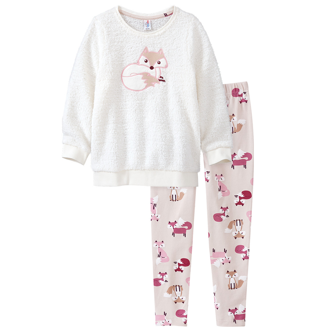 Mädchen Schlafanzug mit Fuchs-Motiv