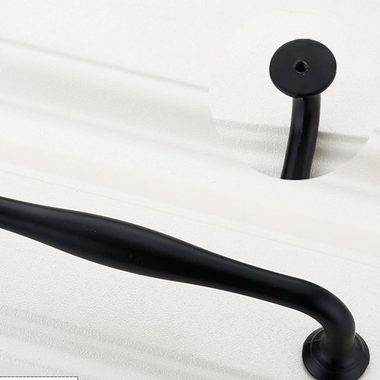 HIBNOPN Möbelgriff Schrank Türgriff Kleiderschrank Knöpfe Griffe Möbelgriffe Schwarz 12er