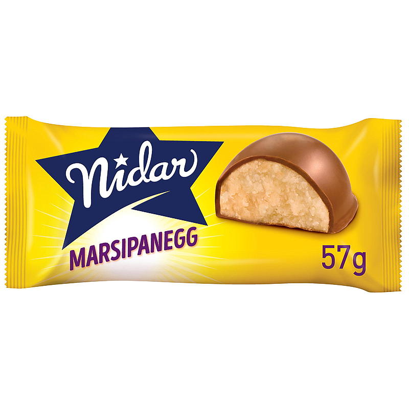 Nidar Marsipanegg 57 g m/sjokolade Nidar