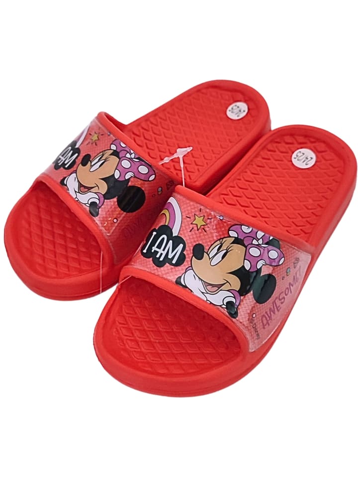 Disney Minnie Mouse Badelatschen Minnie Mouse in Rot günstig kaufen
