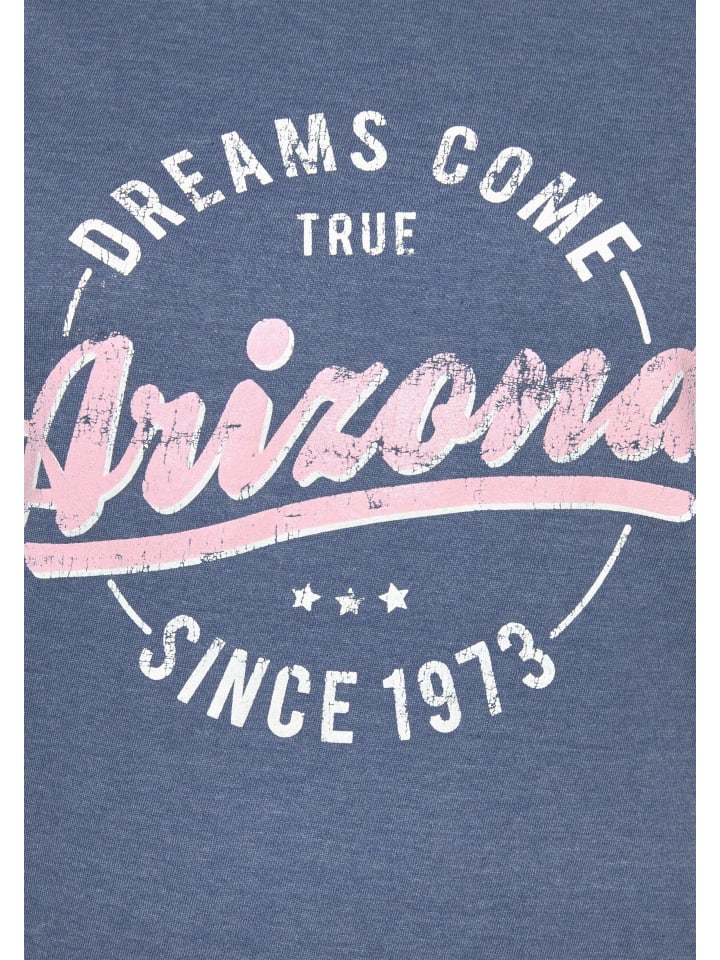 ARIZONA Shorty in blau-meliert-grau-meliert günstig kaufen