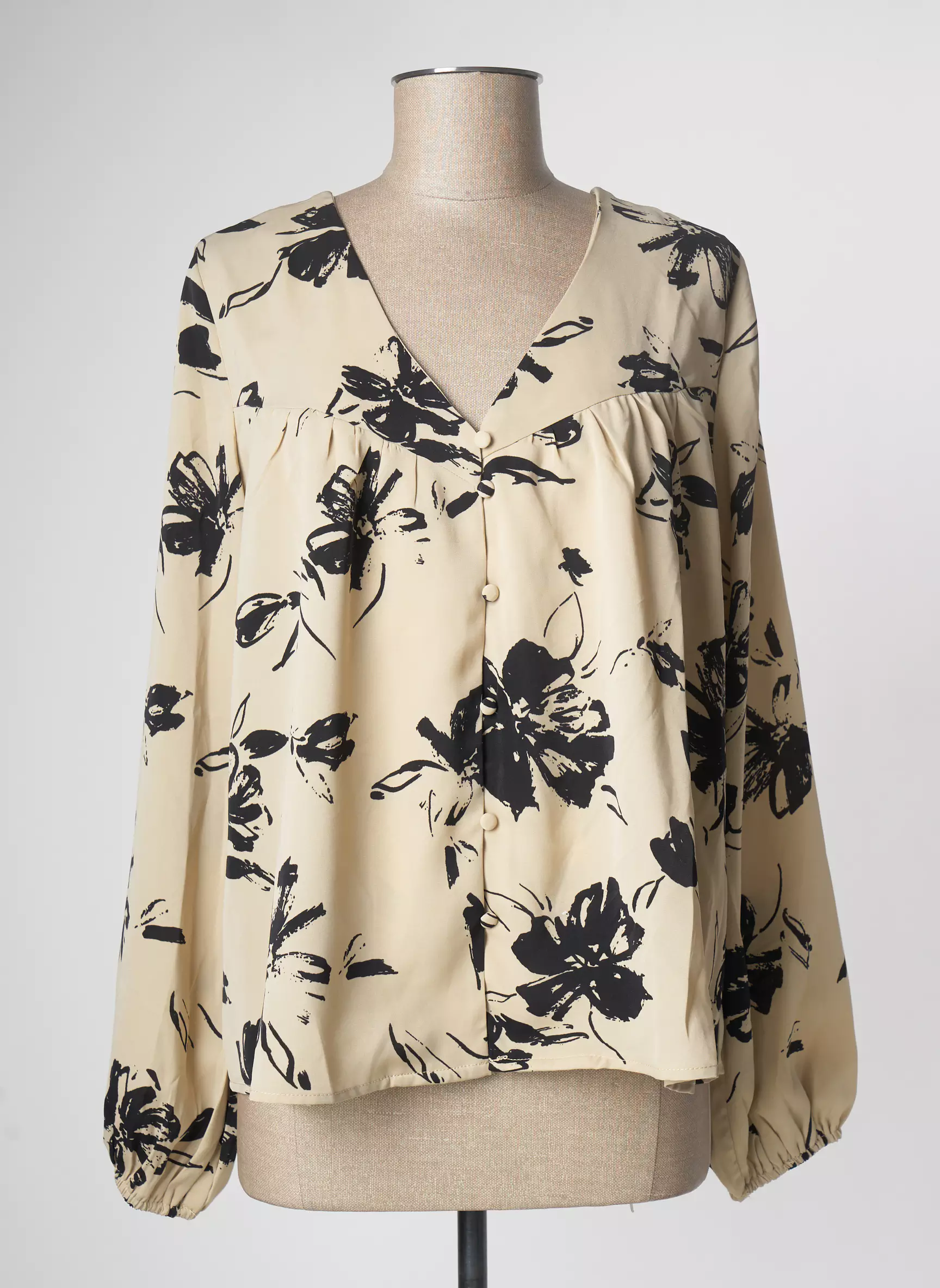 Ikoone Bianka Chemisiers Femme couleur beige