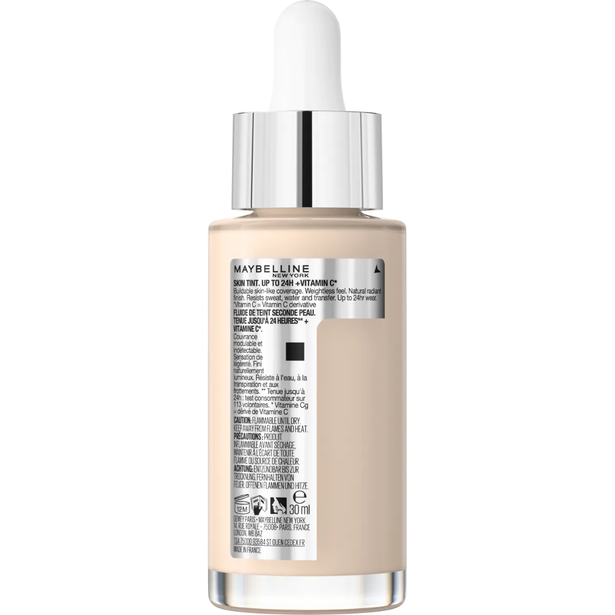 „Maybelline Super Stay 24H Skin Tint“ ilgai išliekantis šviesinantis makiažo pagrindas, 10 vnt.