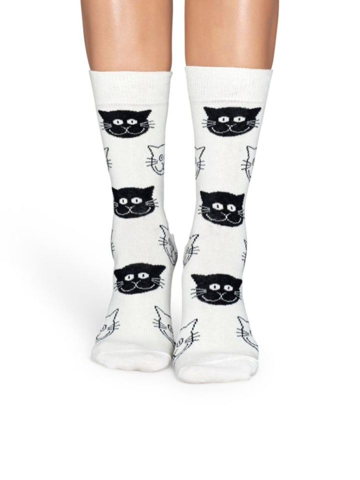 Happy Socks Socken in Creme günstig kaufen