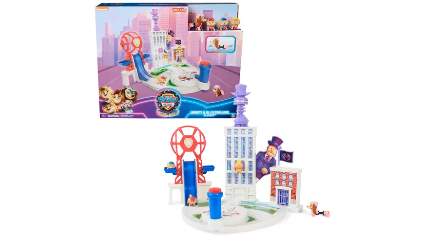 Spin Master - PAW Patrol: Der Mighty Kinofilm, Liberty + Junior Patrollers Spielset, mit Liberty, Micro, Nano und Mini