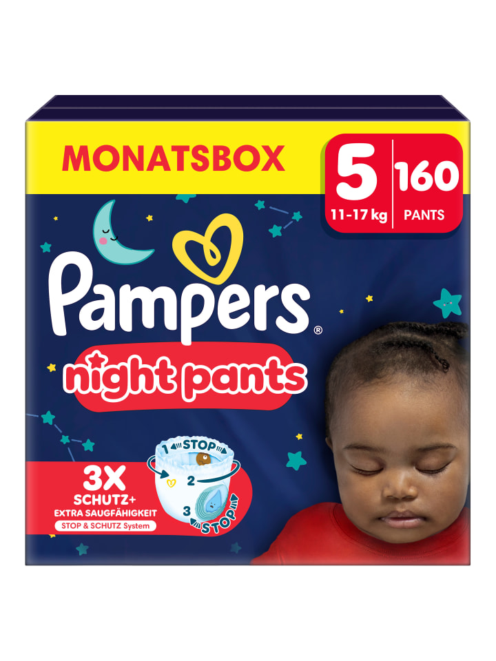 Pampers Pampers Night Pants Größe 5, 160 Windeln, 11kg-17kg günstig kaufen 5