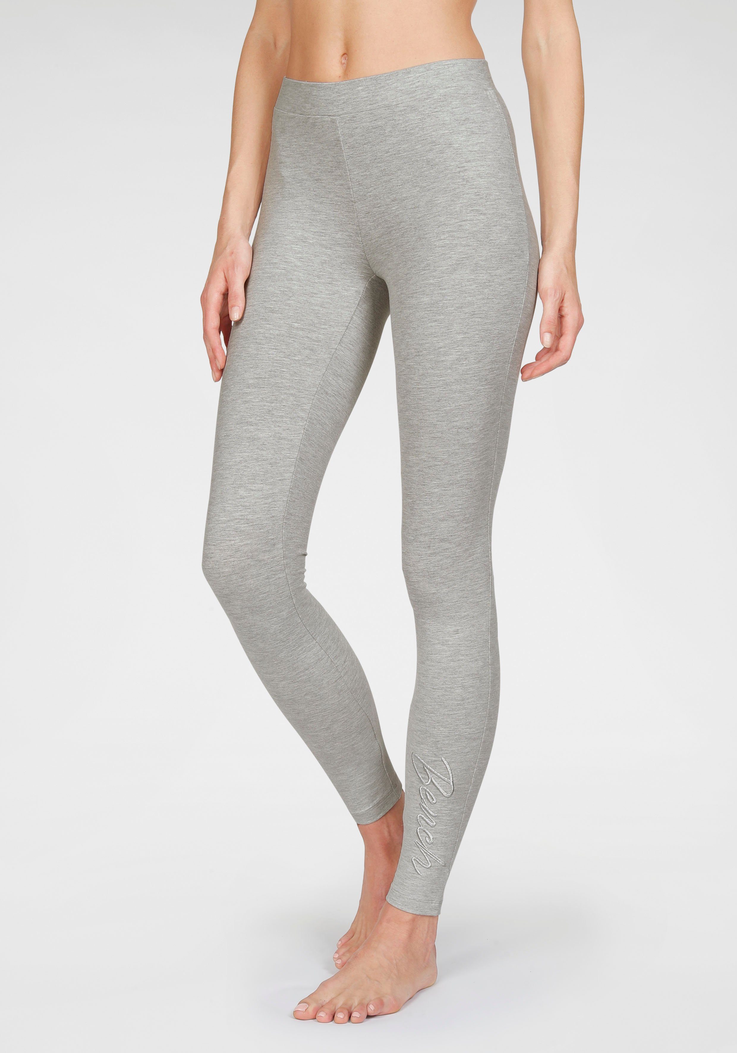 Bench. Loungewear Leggings mit glänzender Logostickerei