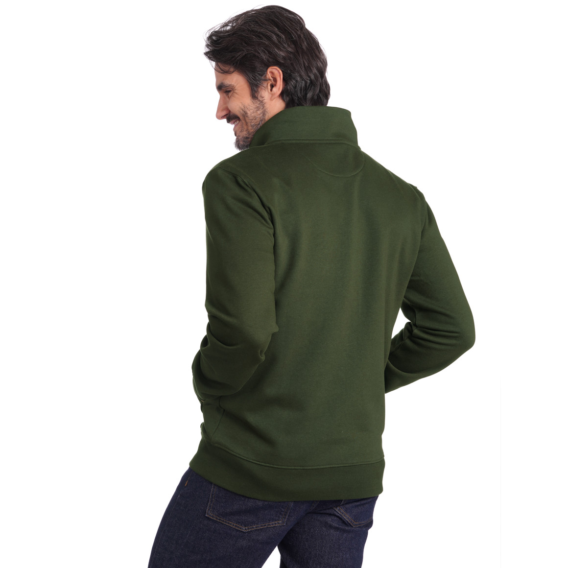 Herren Sweatjacke mit Stehkragen