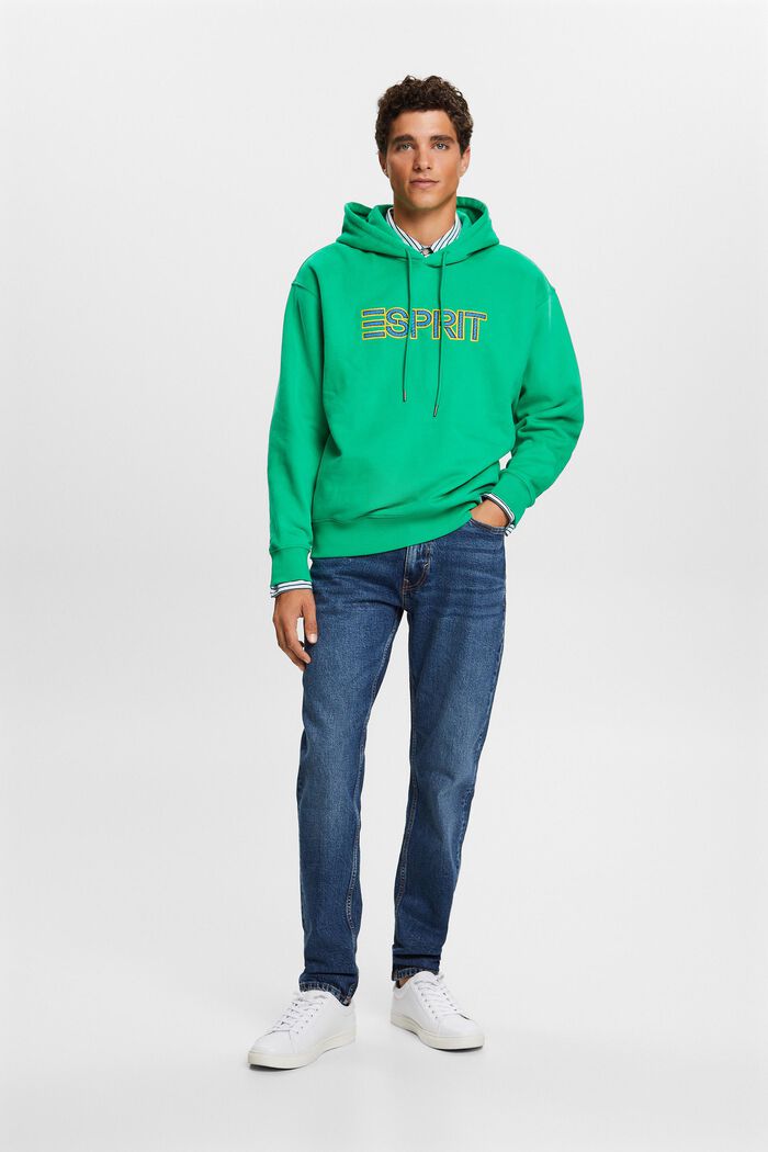Gerade, konische Jeans mit mittelhohem Bund