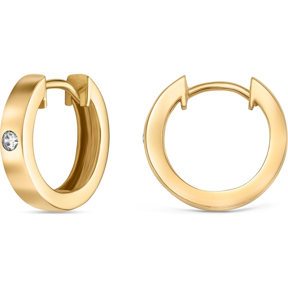 Valeria Créoles 585 Or jaune Boucles d'oreilles