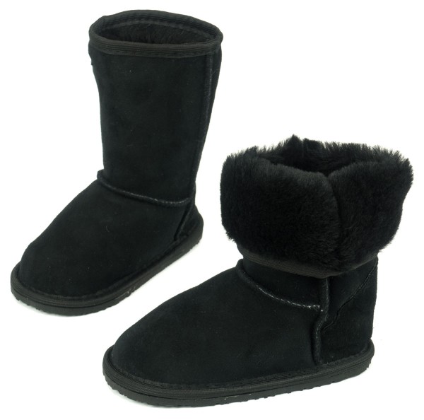 ZeaZoo |k ~ Winter-Boot Dingo mit Fell ~ Schwarz