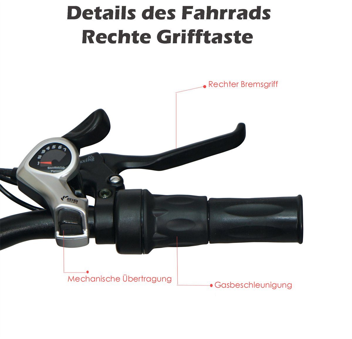 Fangqi E-Bike 20Zoll Klapp E-bike, Shimano 7-Gang, Vorderkorb, Farbinstrument, Kettenschaltung, Heckmotor, (Spar-set, Mit Heckgepäckträger, Sitz- und Kopfhöhenverstellung, LED-Scheinwerfer), Hupe, Einbrecher, Fern- und Nahlicht, Kreuzfahrt