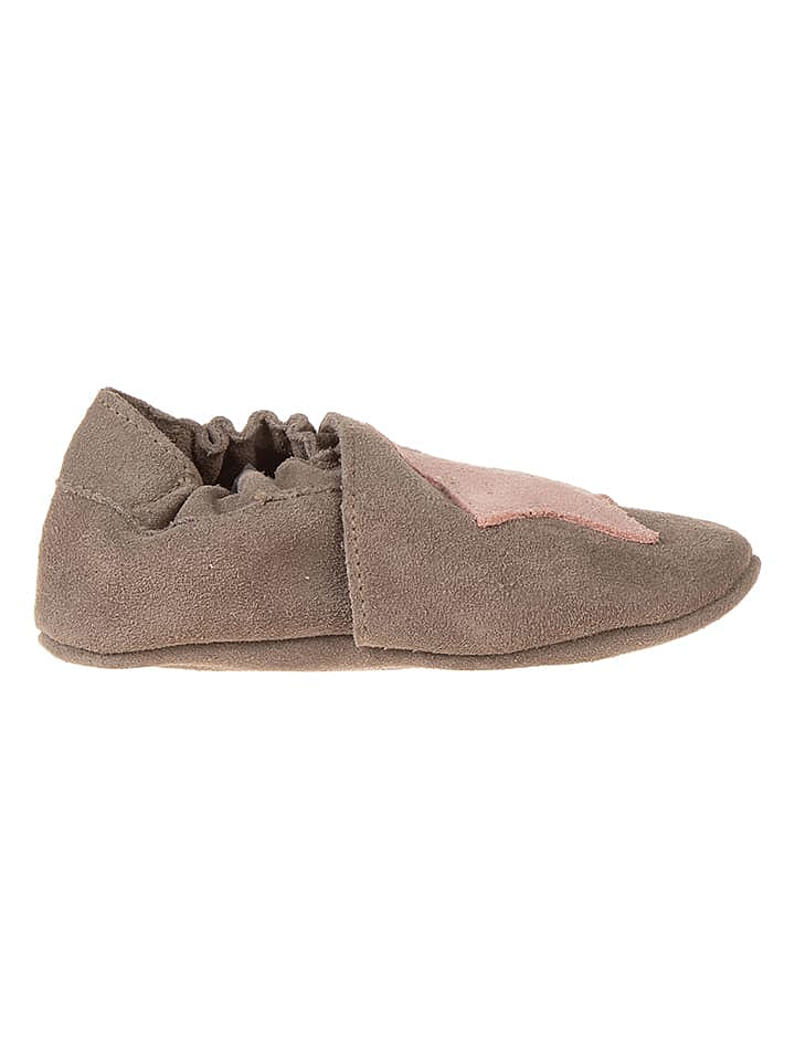 lamino Leder-Krabbelschuhe in Grau günstig kaufen 22/23
