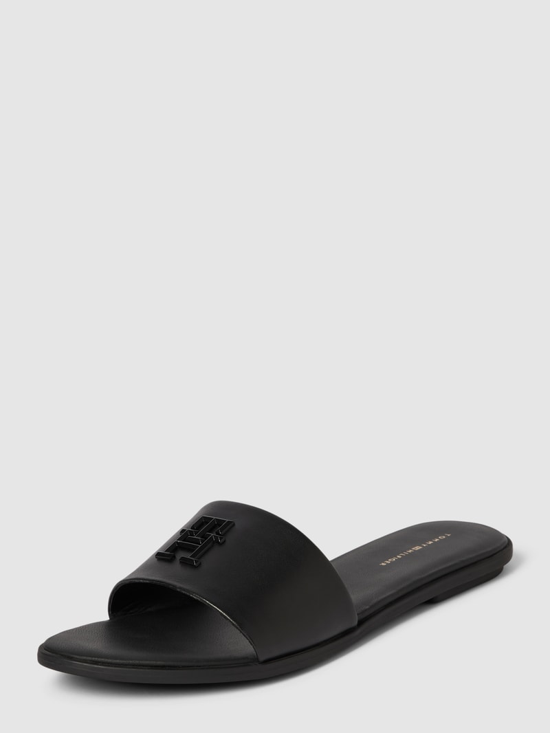 Slides mit Label-Detail Modell 'POP MULE' in schwarz