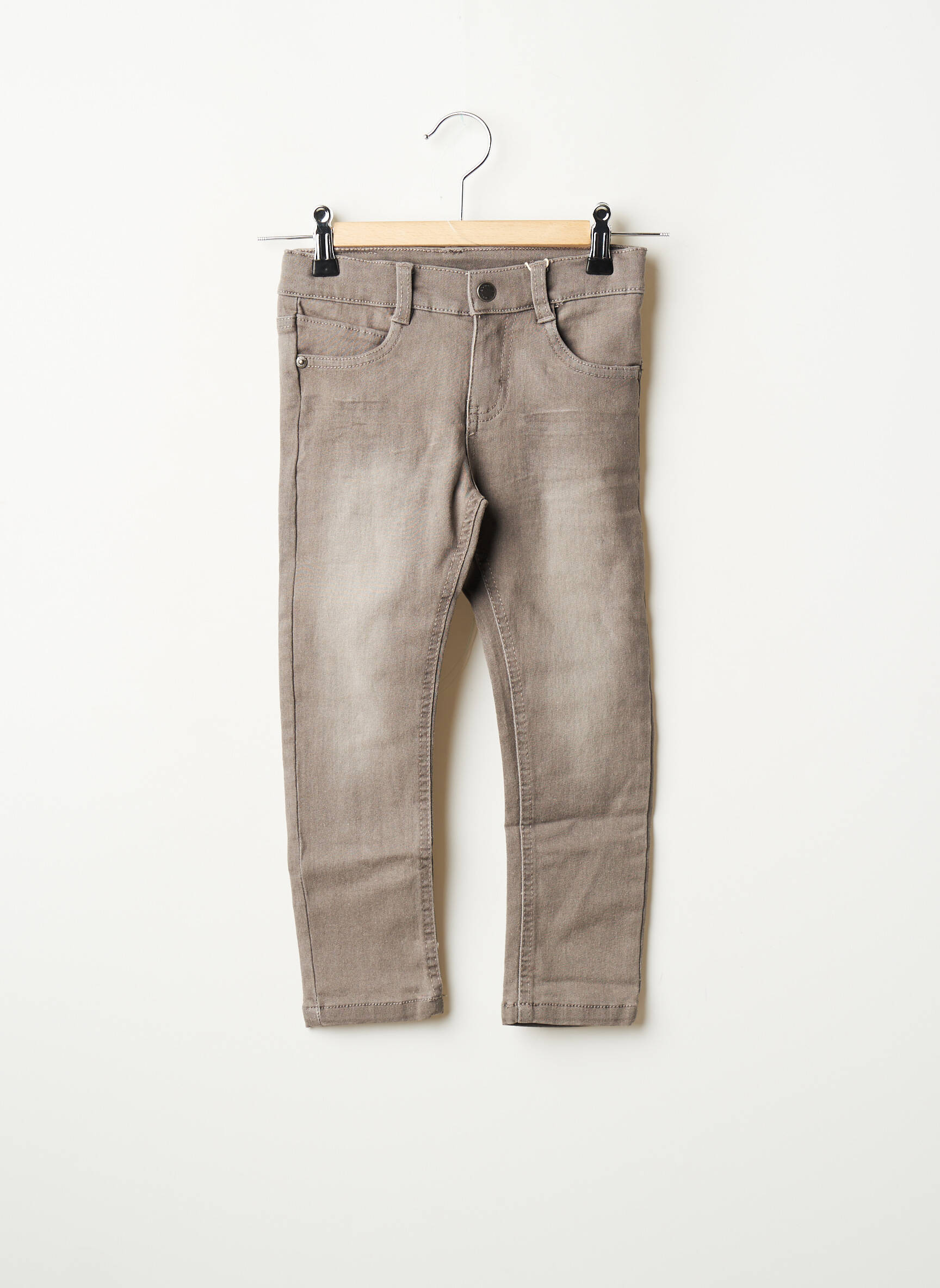 Boboli Jeans Coupe Slim Fille couleur gris