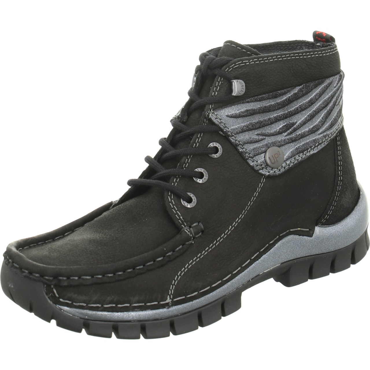 WOLKY Schnür-Stiefeletten schwarz Up2